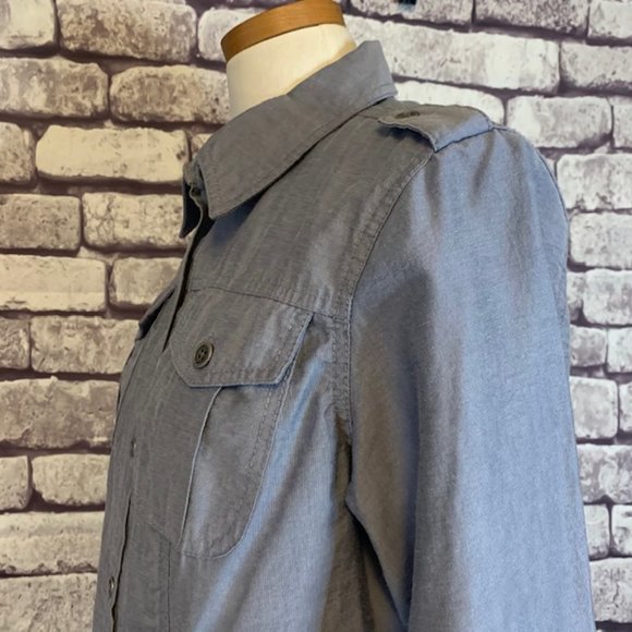 Chico's Light Weight Button Down Jacket Size M - Picture 6 of 9